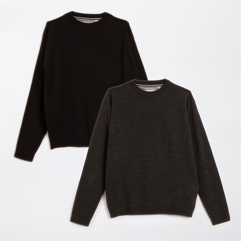 Brave Soul Boys Two Pack Jumper Multi