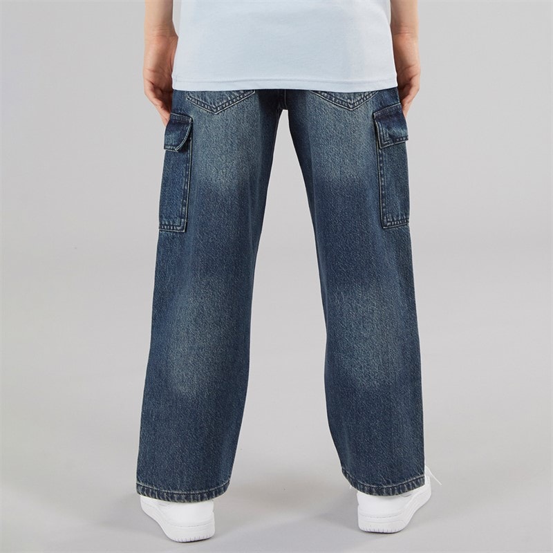 Brave Soul Boys Loose Fit Jeans Mid Blue - Image 2