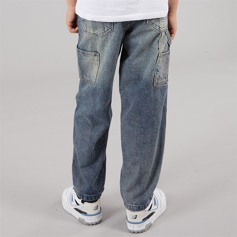 Brave Soul Boys Loose Fit Jeans Mid Blue - Image 2