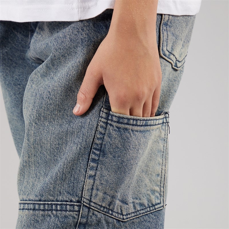 Brave Soul Boys Loose Fit Jeans Mid Blue - Image 3