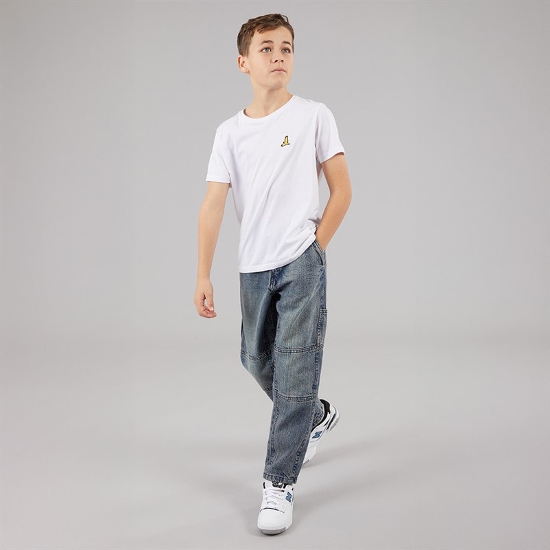 Brave Soul Boys Loose Fit Jeans Mid Blue - Image 4