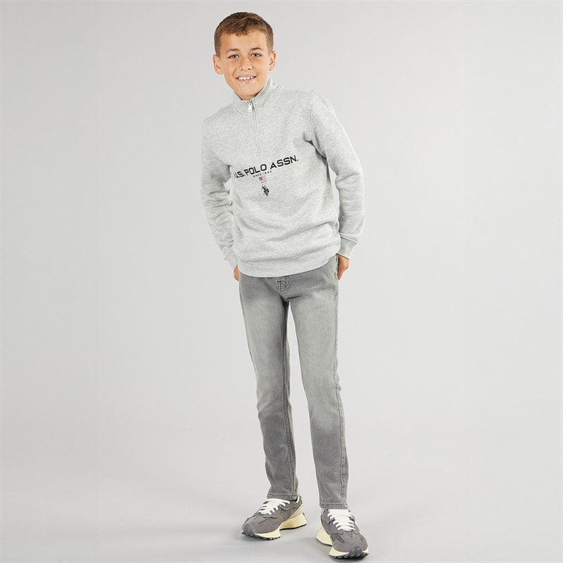 Brave Soul Boys Slim Fit Jeans Grey - Image 3