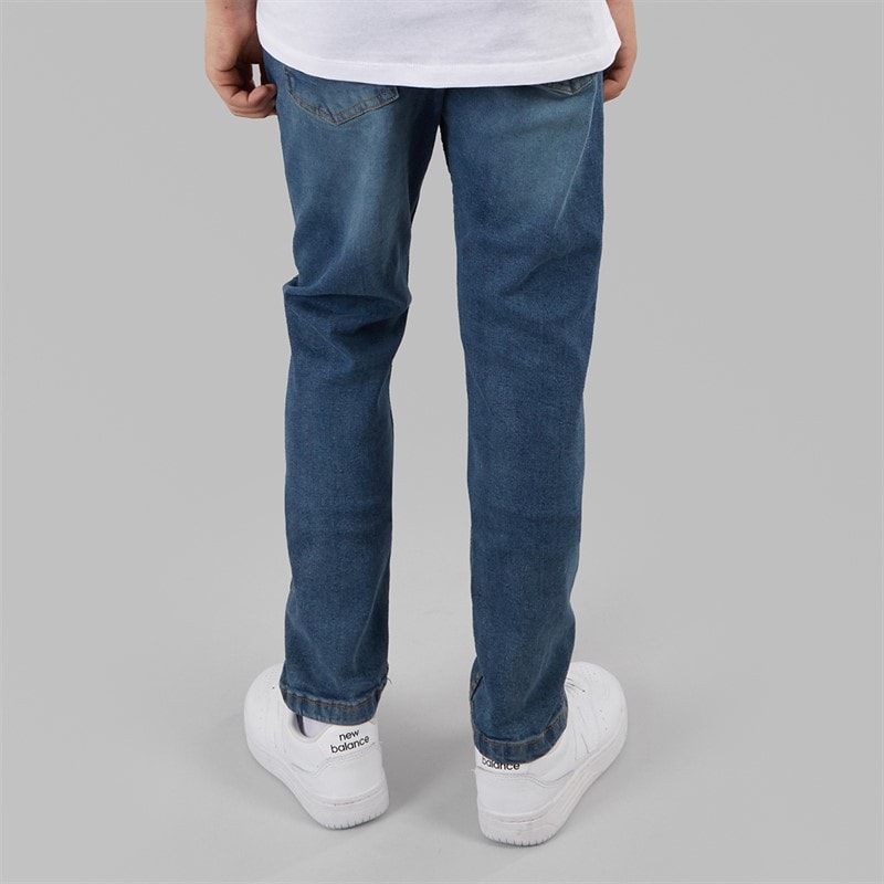 Brave Soul Boys Slim Fit Jeans Mid Blue - Image 2