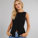 Brave Soul Womens Quantum Vest Black