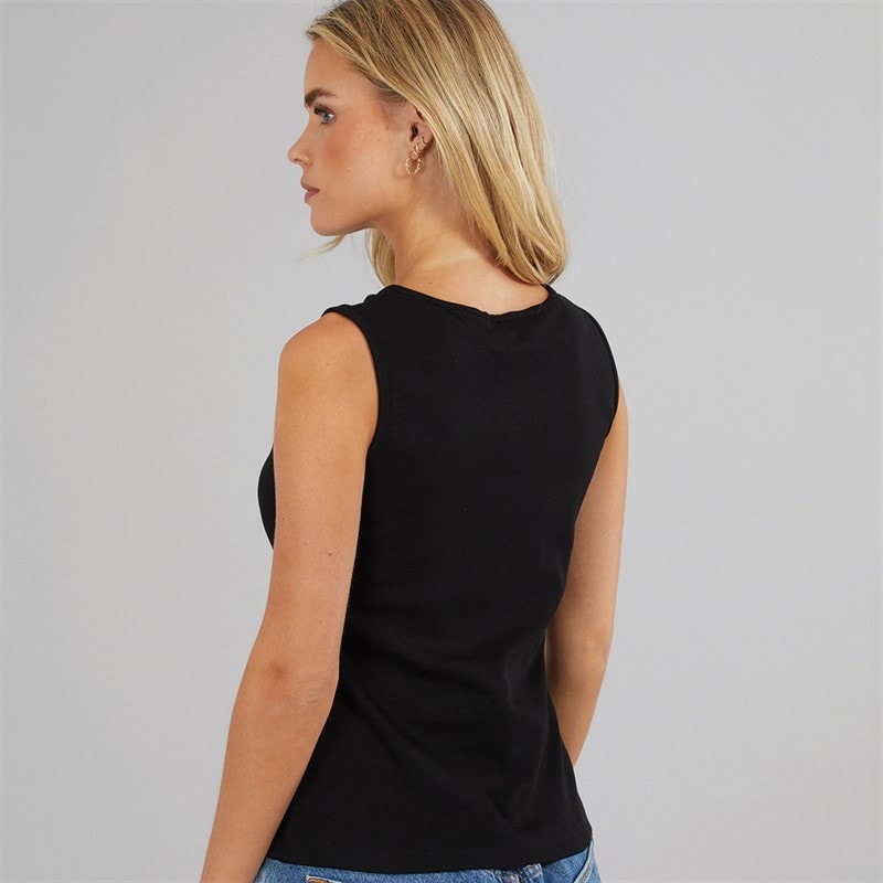 Brave Soul Womens Quantum Vest Black - Image 2