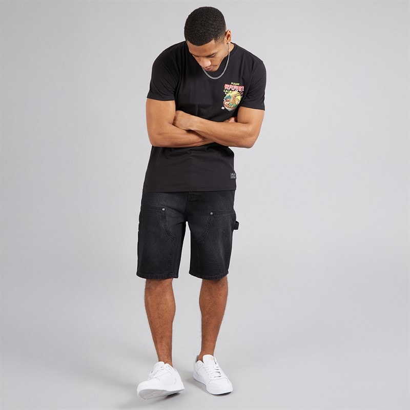 Brave Soul Mens Joiner Loose Fit Carpenter Shorts Charc - Image 4
