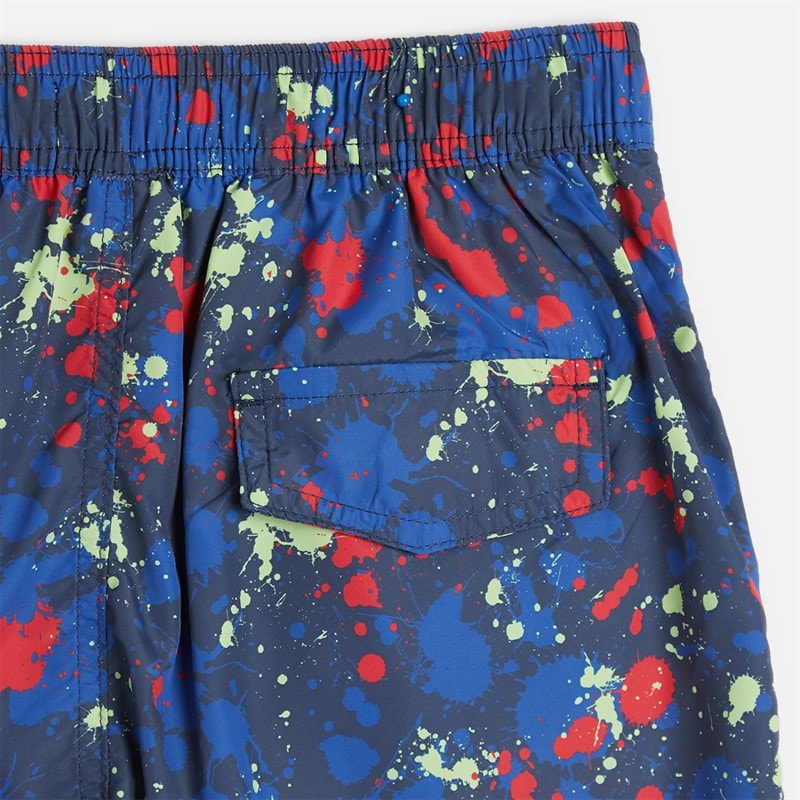 Brave Soul Boys Two Pack Swim Shorts Red/Multi Print Red + Multi Print - Image 2