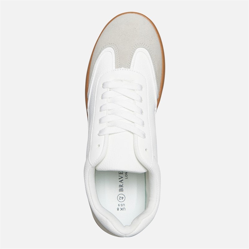 Brave Soul Mens Cisco Trainers White - Image 4
