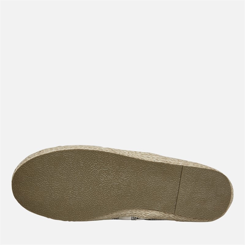 Brave Soul Mens Yacht Espadrilles Cream/Black Stripe Cream/ Black - Image 2