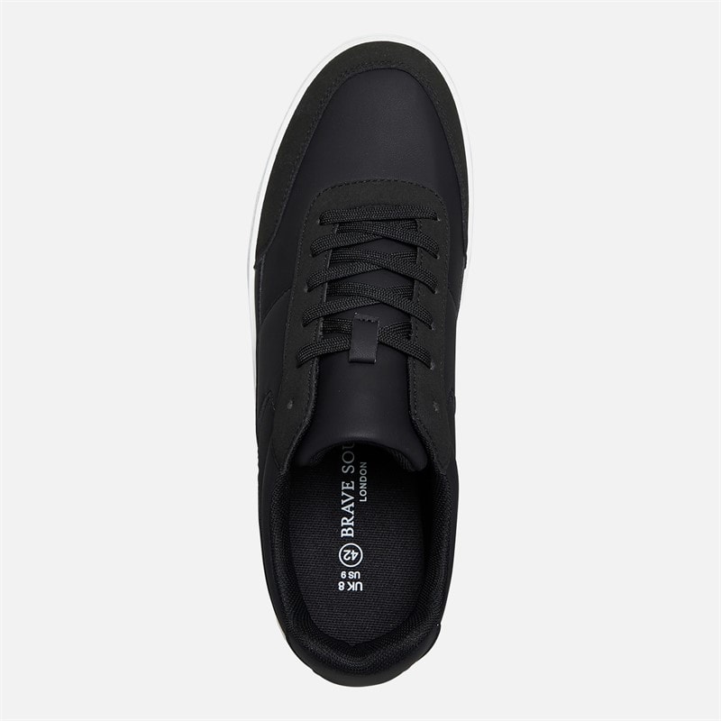 Brave Soul Mens Sinatra Trainers Black - Image 4