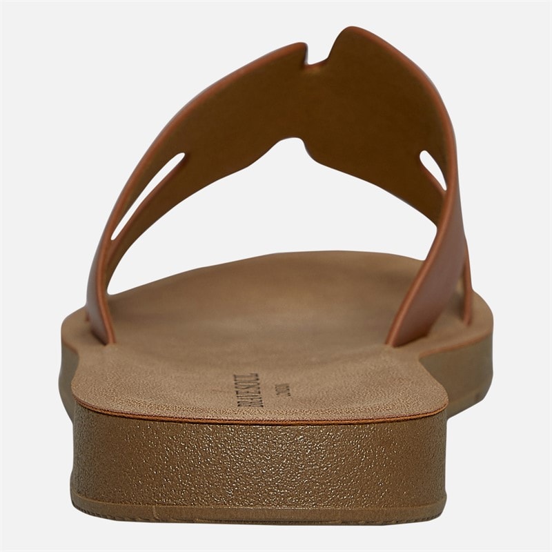Brave Soul Womens Tina Sandals Tan - Image 4
