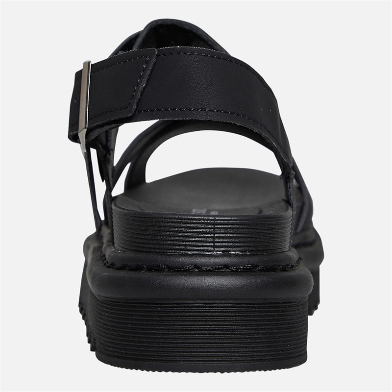 Brave Soul Womens Debbie Ankle Strap Sandals Black - Image 4