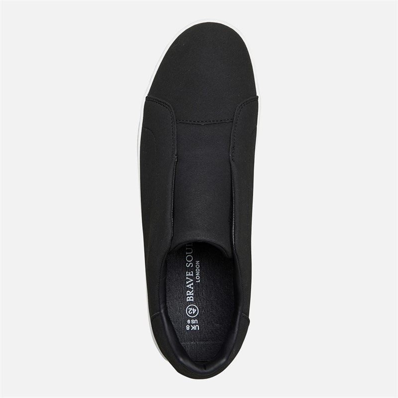 Brave Soul Mens Geneva Trainers Black - Image 4