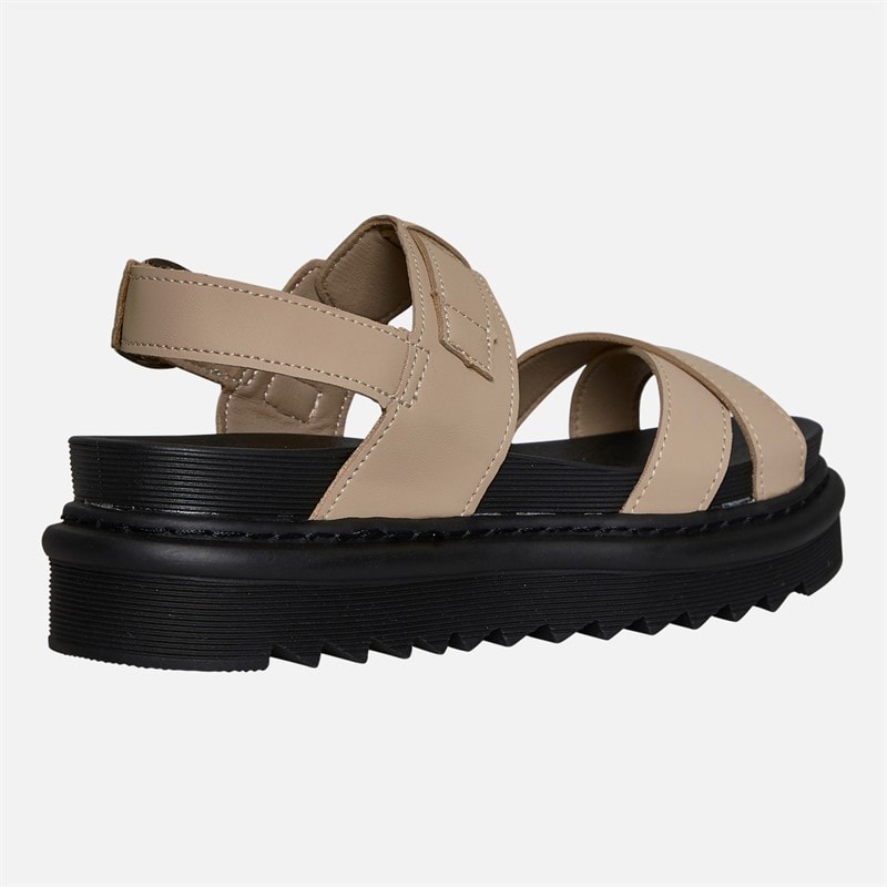 Brave Soul Womens Debbie Ankle Strap Sandals Sand Taupe - Image 5