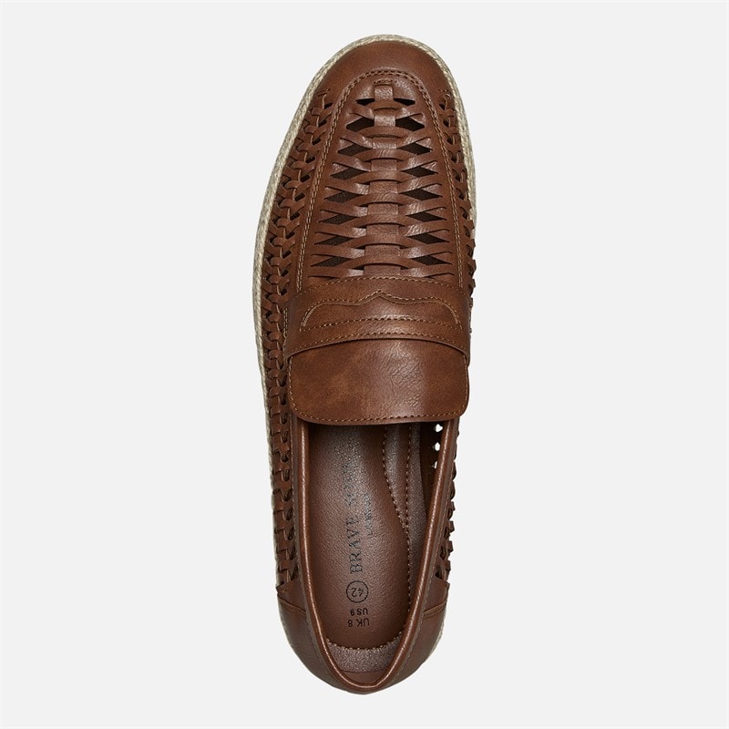 Brave Soul Mens Carlos Loafers Tan - Image 4