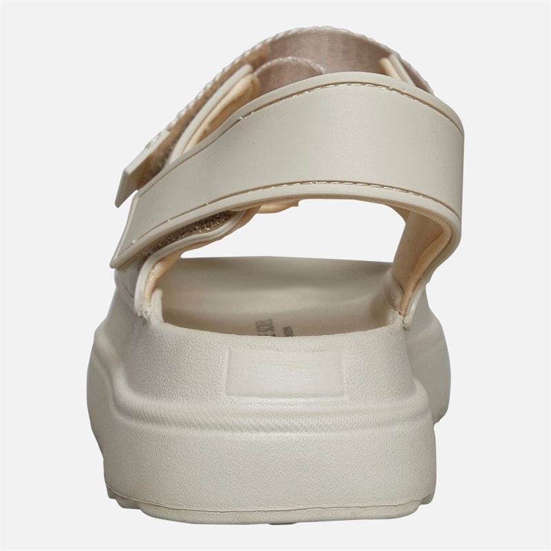 Brave Soul Womens Chunky Ankle Strap Sandals Cream - Image 4