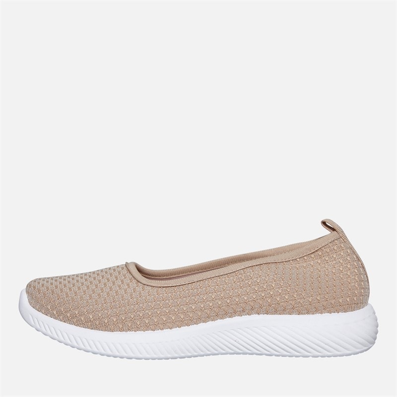 Brave Soul Womens Cali Slip On Shoes Nude - Image 2