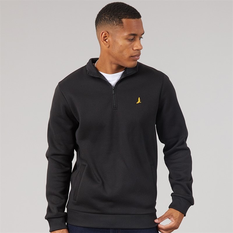 Brave Soul Mens Idaho Sweatshirt Black - Image 1