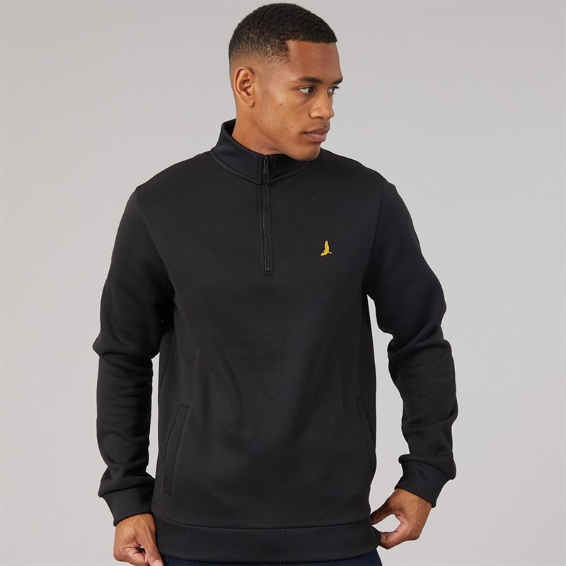 Brave Soul Mens Idaho Sweatshirt Black - Image 3