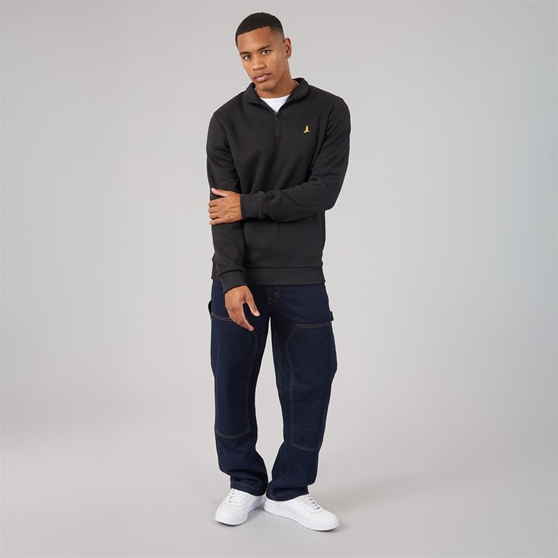 Brave Soul Mens Idaho Sweatshirt Black - Image 4