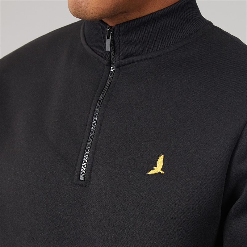 Brave Soul Mens Idaho Sweatshirt Black - Image 5