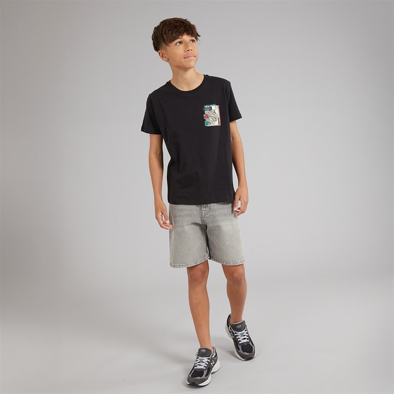 Brave Soul Boys Ameyoko T-Shirt Jet Black/Multi Colour - Image 4
