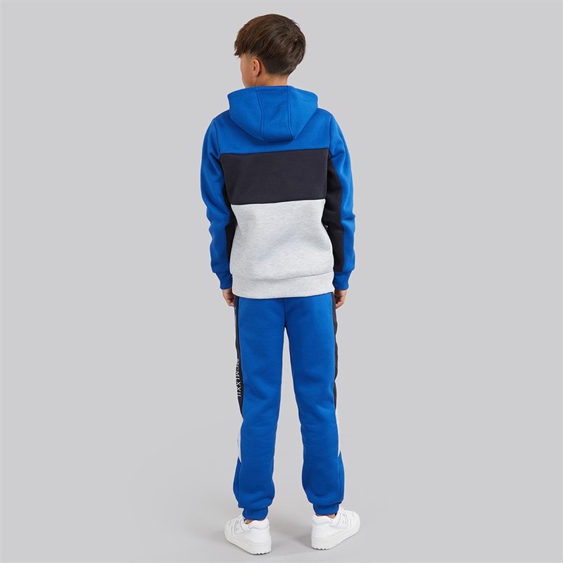 Brave Soul Boys Parker Tracksuit Cobalt/Navy/Light Grey Marl Cobalt/Navy/Light Gery Ma - Image 2