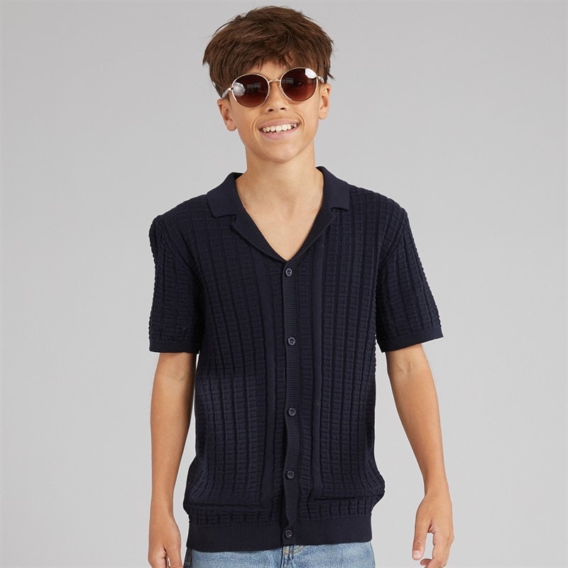 Brave Soul Boys Seeger Polo Shirt Navy