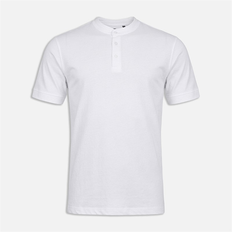 Brave Soul Mens Hiroshi Three Pack Polo Shirts Optic White/Jet Black/Light Grey Marl - Image 2