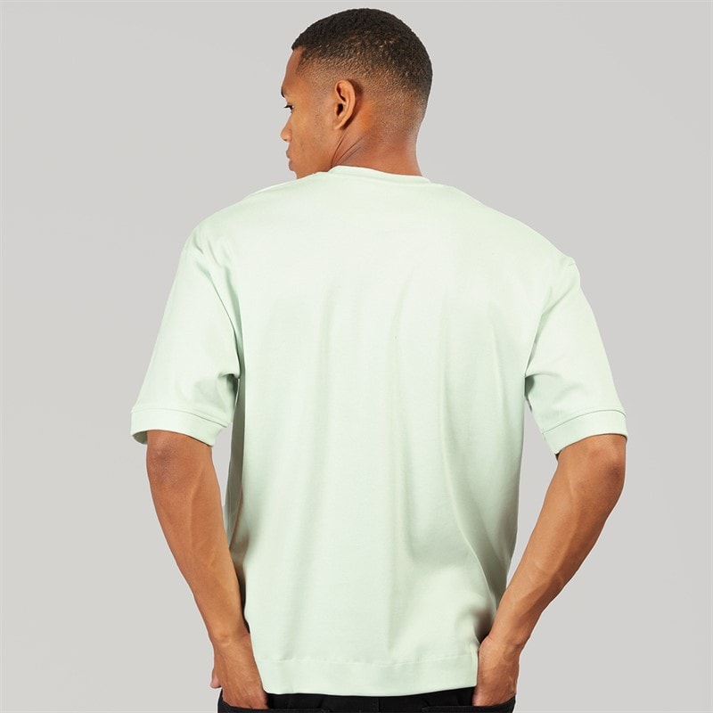Brave Soul Mens Keikog Oversized T-Shirt Washed Mint - Image 2