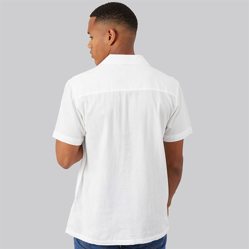 Brave Soul Mens Mikitad Shirt Optic White - Image 2