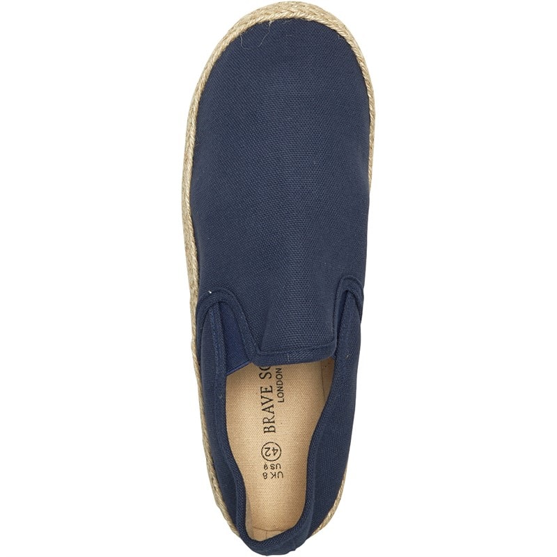 Brave Soul Mens Yacht Espadrilles Navy - Image 4
