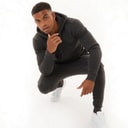 Brave Soul Mens Stark Tracksuit Dark Charcoal Marl