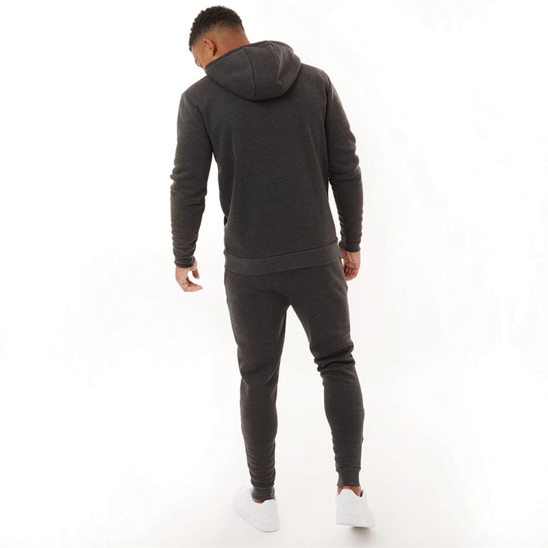 Brave Soul Mens Stark Tracksuit Dark Charcoal Marl - Image 2