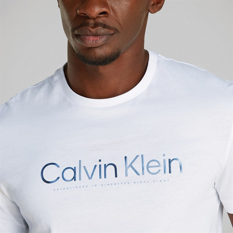 Calvin Klein Mens Logo T-Shirt Bright White - Image 2