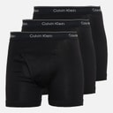 Calvin Klein Mens Cotton Stretch Three Pack Boxer Briefs Black