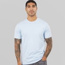 Calvin Klein Mens Micro Logo Crew Neck T-Shirt Breezy Blue