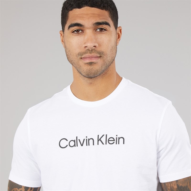 Calvin Klein Mens Sport Graphic T-Shirt Bright White - Image 3
