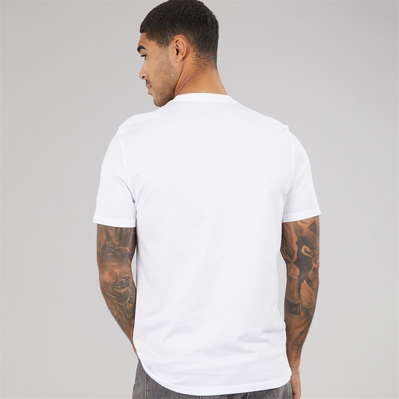 Calvin Klein Mens Short Sleeve Distress Mono Graphic T-Shirt Bright White - Image 2