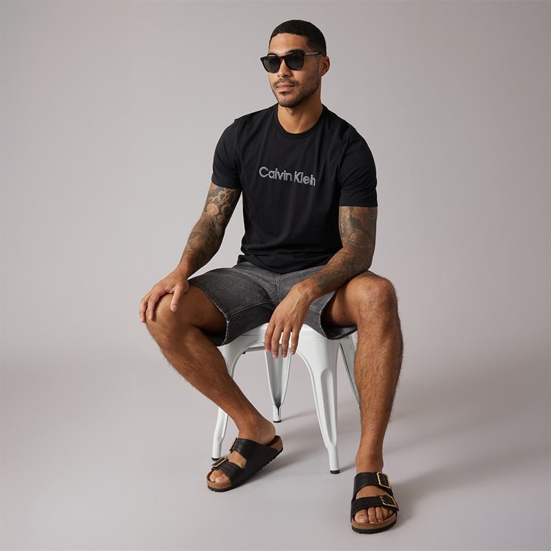 Calvin Klein Mens Sport Graphic T-Shirt Black - Image 3