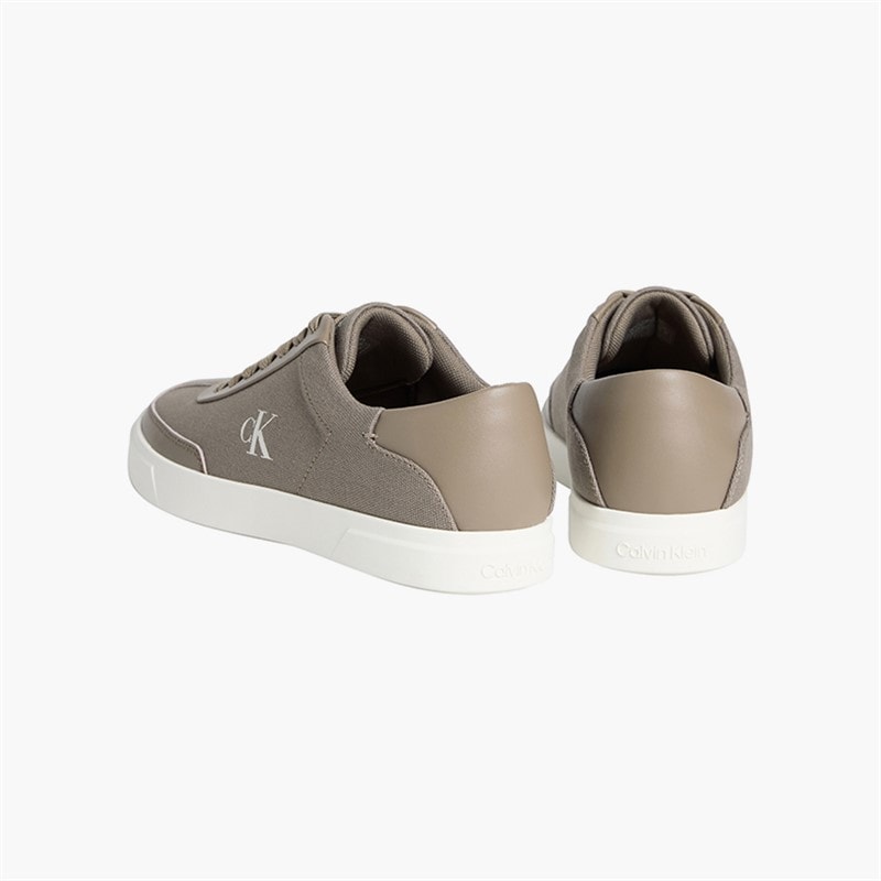 Calvin Klein Womens Low Profile Cuspole Trainers Desert Taupe/Marshmallow - Image 3