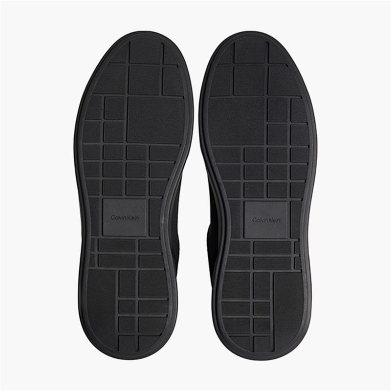 Calvin Klein Mens Chunky Cupsole Trainers Triple Black - Image 2