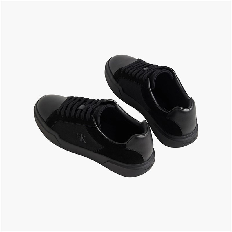 Calvin Klein Mens Chunky Cupsole Trainers Triple Black - Image 3