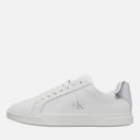 Calvin Klein Womens Low Profile Cuspole Trainers Bright White/Silver
