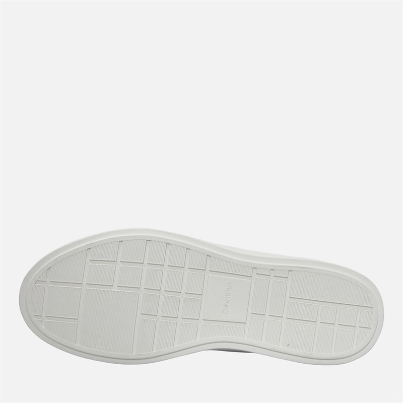 Calvin Klein Womens Low Profile Cuspole Trainers Bright White/Silver - Image 2