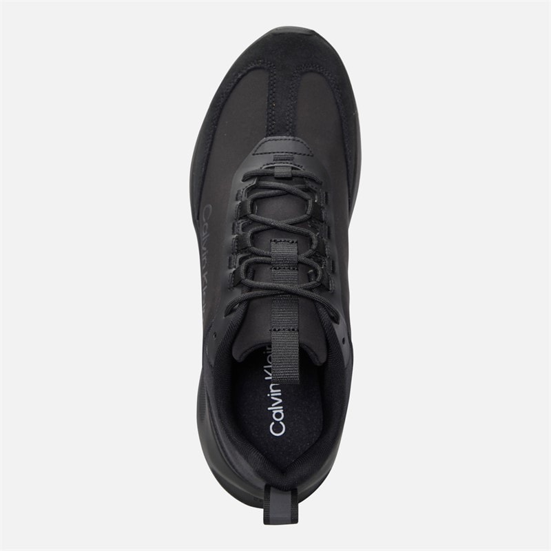 Calvin Klein Mens Light EVA Runner Trainers Triple Black - Image 4