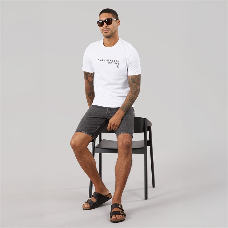 Calvin Klein Mens T-Shirt White - Image 4