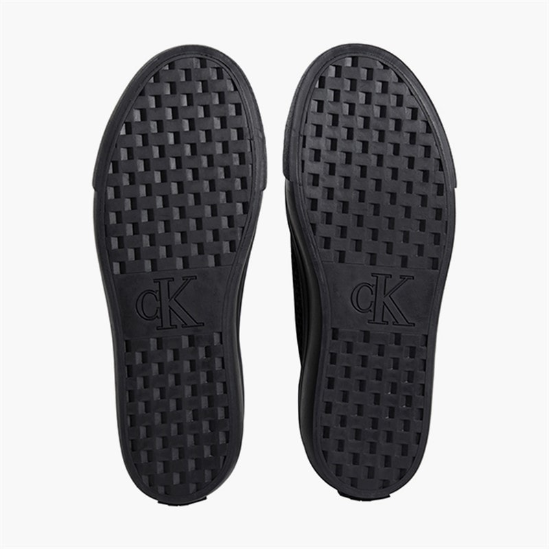 Calvin Klein Womens Vulc Flatform Trainers Triple Black - Image 2