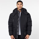 Closure London Mens Longline Expedition Jacket Black
