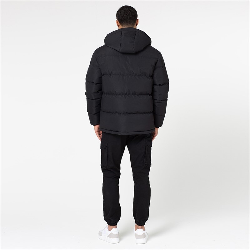Closure London Mens Longline Expedition Jacket Black - Image 3